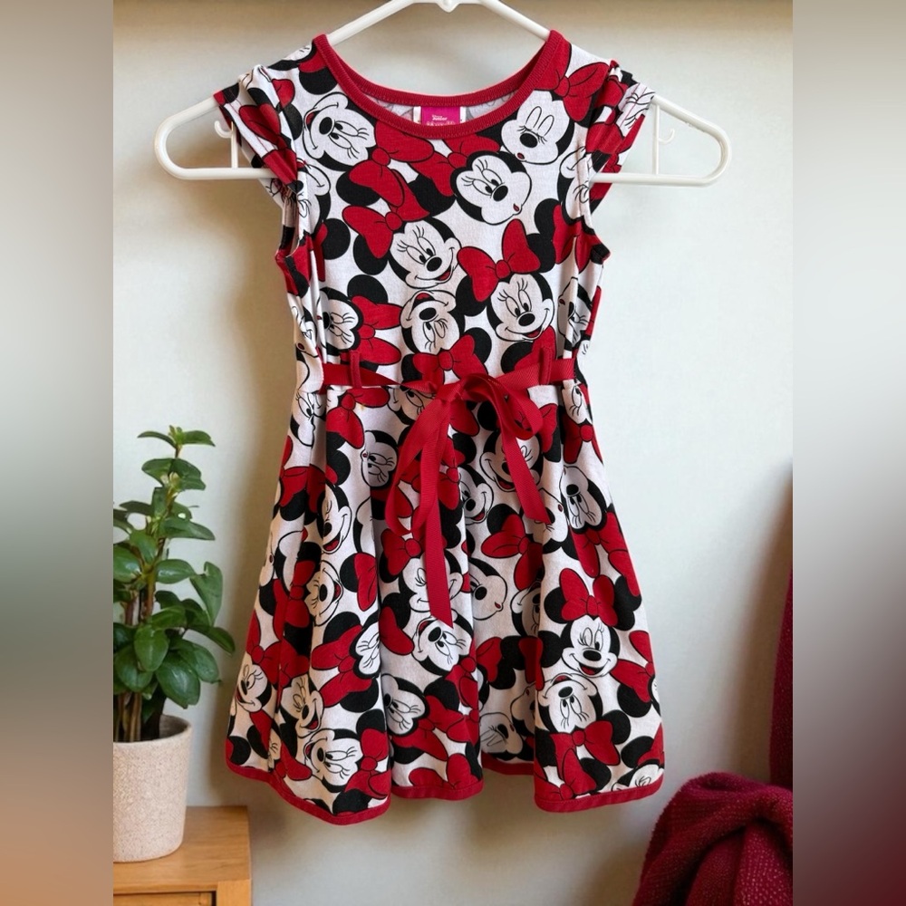 Disney Red and Black Sleeveless Sundress